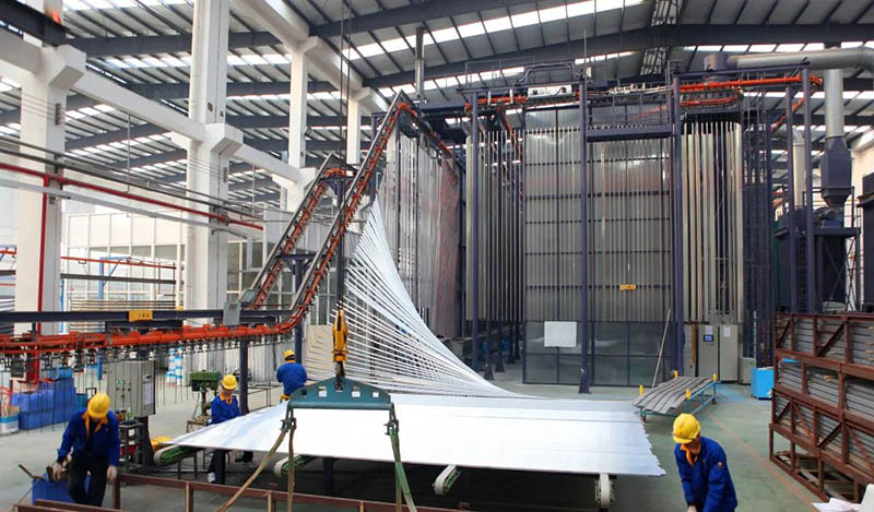 Z6人生就是博集团铝合金型材粉末喷涂出产线